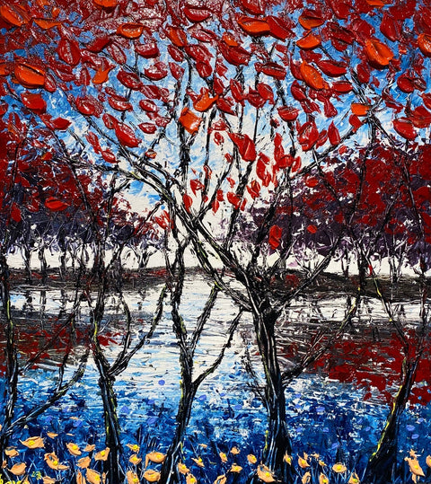 Lustrous Lake 24x27