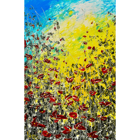 Cardinal Blooms II 30x46