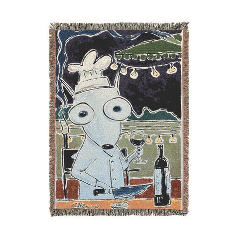 Fine Dining Woven Tapestry Blanket