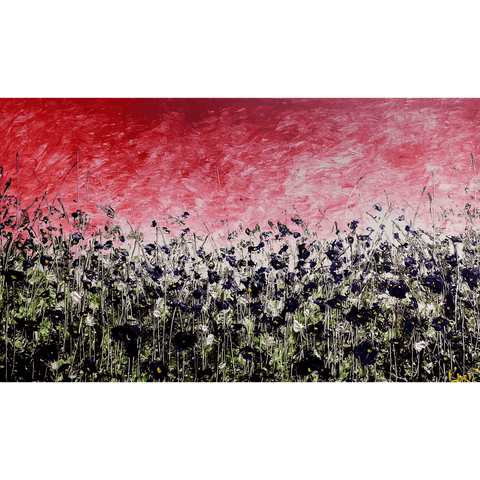 Boysenberry Blossoms 35x60