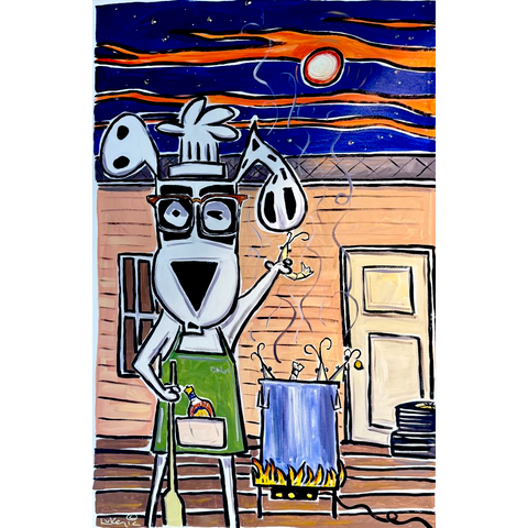 Crown, Cola, & Shrimp 30x46