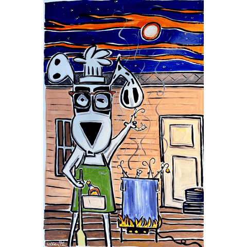 Crown, Cola, & Shrimp 30x46