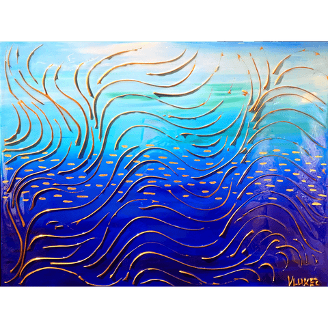 Currents Gold 30x40