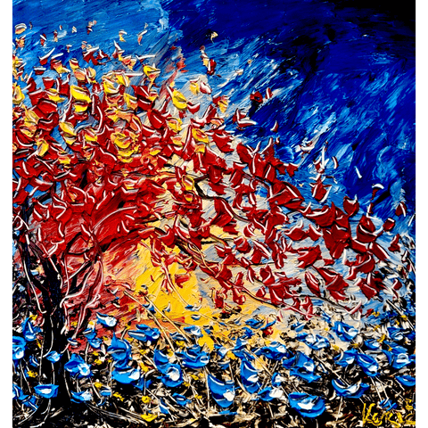 Fiery Vista I 24x24