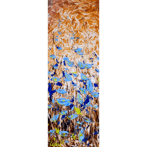 Pale Blue Bloom 12x34