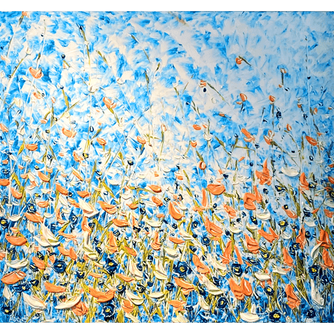 Peach Panache 48x52