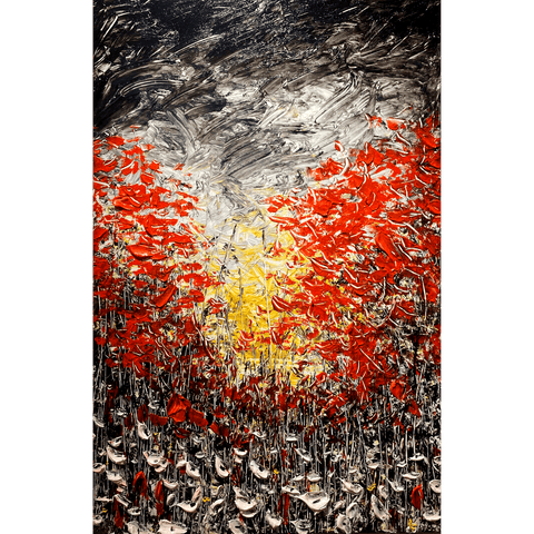 Scarlet Sunsets 30x46