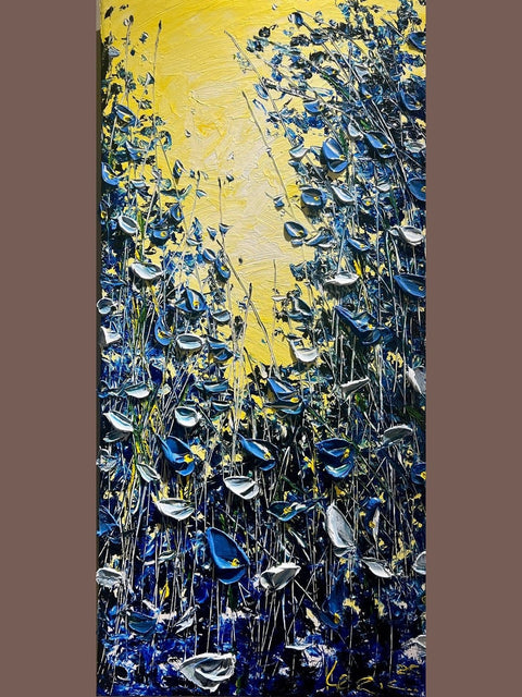 Blue Ivy I 22x48 - Kezic Gallery