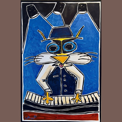 That Cat Can Play 24x36 - Kezic Gallery
