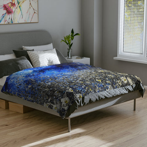 Wild Meadow Blues Blanket - Kezic Gallery