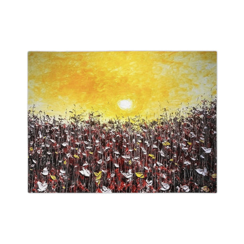 Crimson Sunsets Blanket