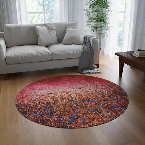 Vermilion Vista Floor Art