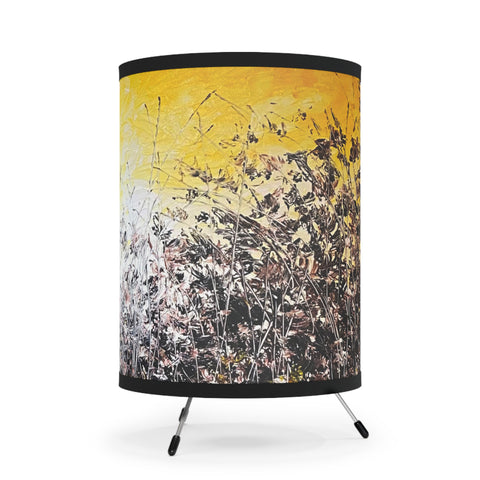 Mustard Dawn Tripod Lamp