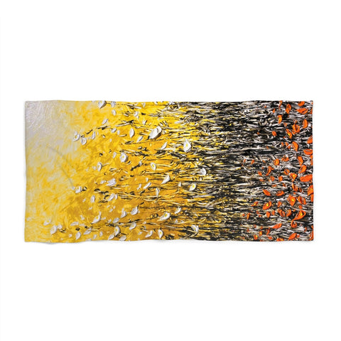 Golden Fall Beach Towel