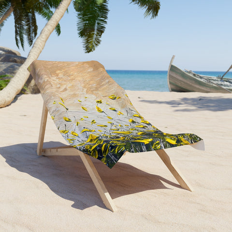 Lemon Blossom Beach Towel