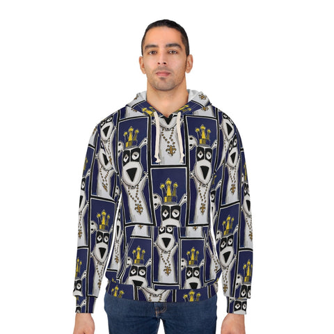 Royal Jester Hoodie — Playful Graphic Pullover