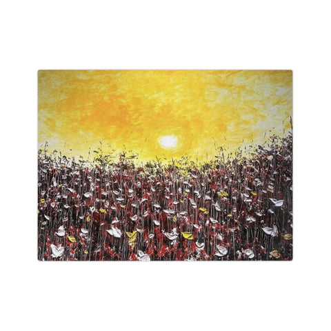 Crimson Sunsets Blanket