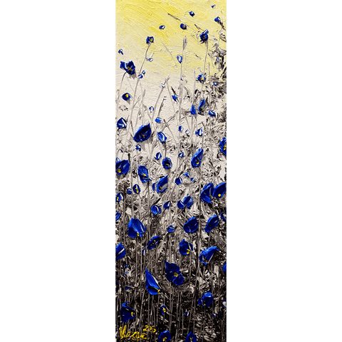 Cobalt Florets 12x36