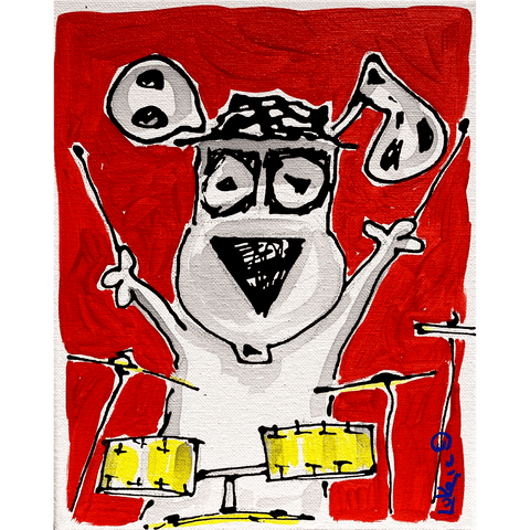 Drummer Dog 8x10