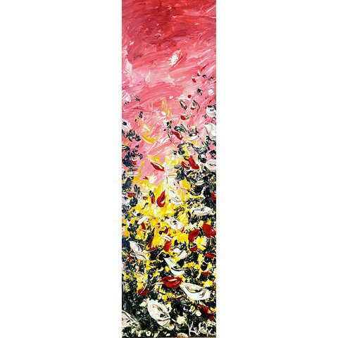 Fuchsia Florets II 12x40