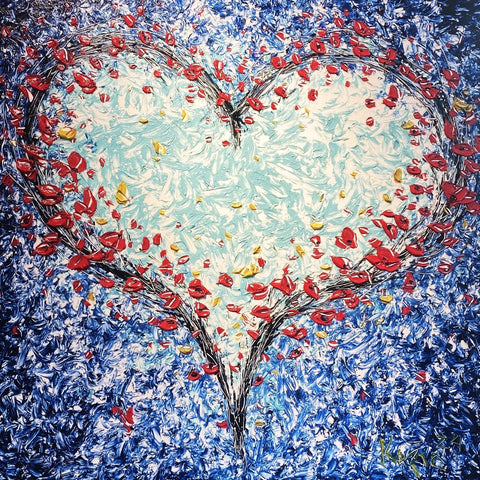 Heart in Blues 48x48