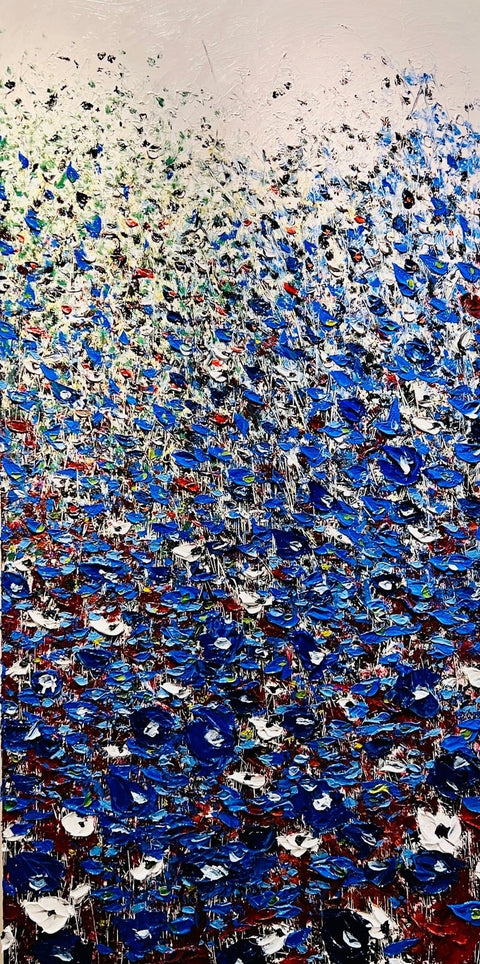 Bunches Of Blue 48x96