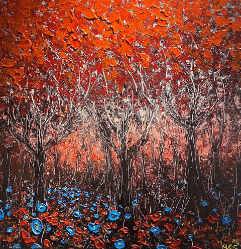 Scarlet Grove 36x36