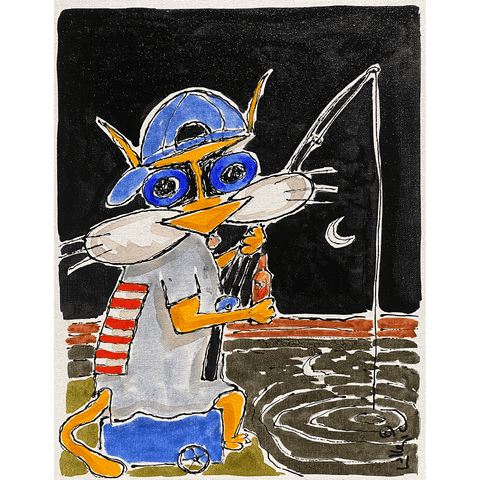 Night Fishing 11x14