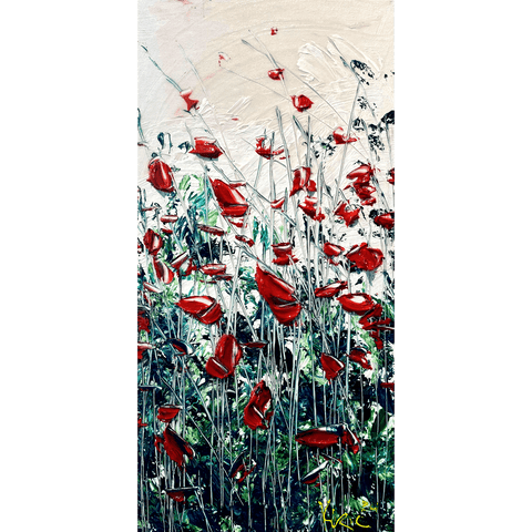 Poppin' Poppies I 12x24