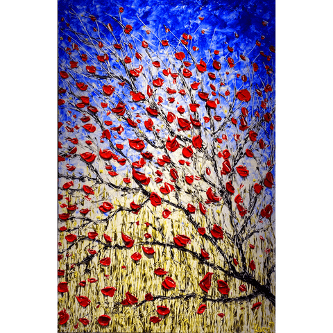Radiant Red Blossom 30x46