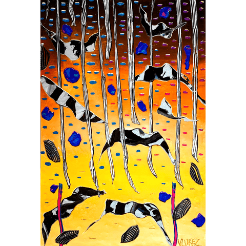 Flying From Underground 24x36 - Kezic Gallery