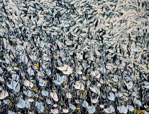 Baby Blue Blossoms 24x32